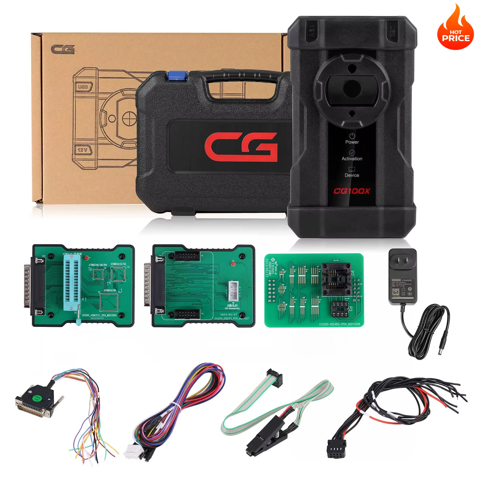 CG100 CG100X CGDI Полная версия программатора нового поколения для сброса подушек безопасности Регулировка Mileag-e и поддержка чтения чипов BCM MQB
CG100 CG100X CGDI Полная версия программатора нового поколения для сброса подушек безопасности Регулировка Mileag-e и поддержка чтения чипов BCM MQB