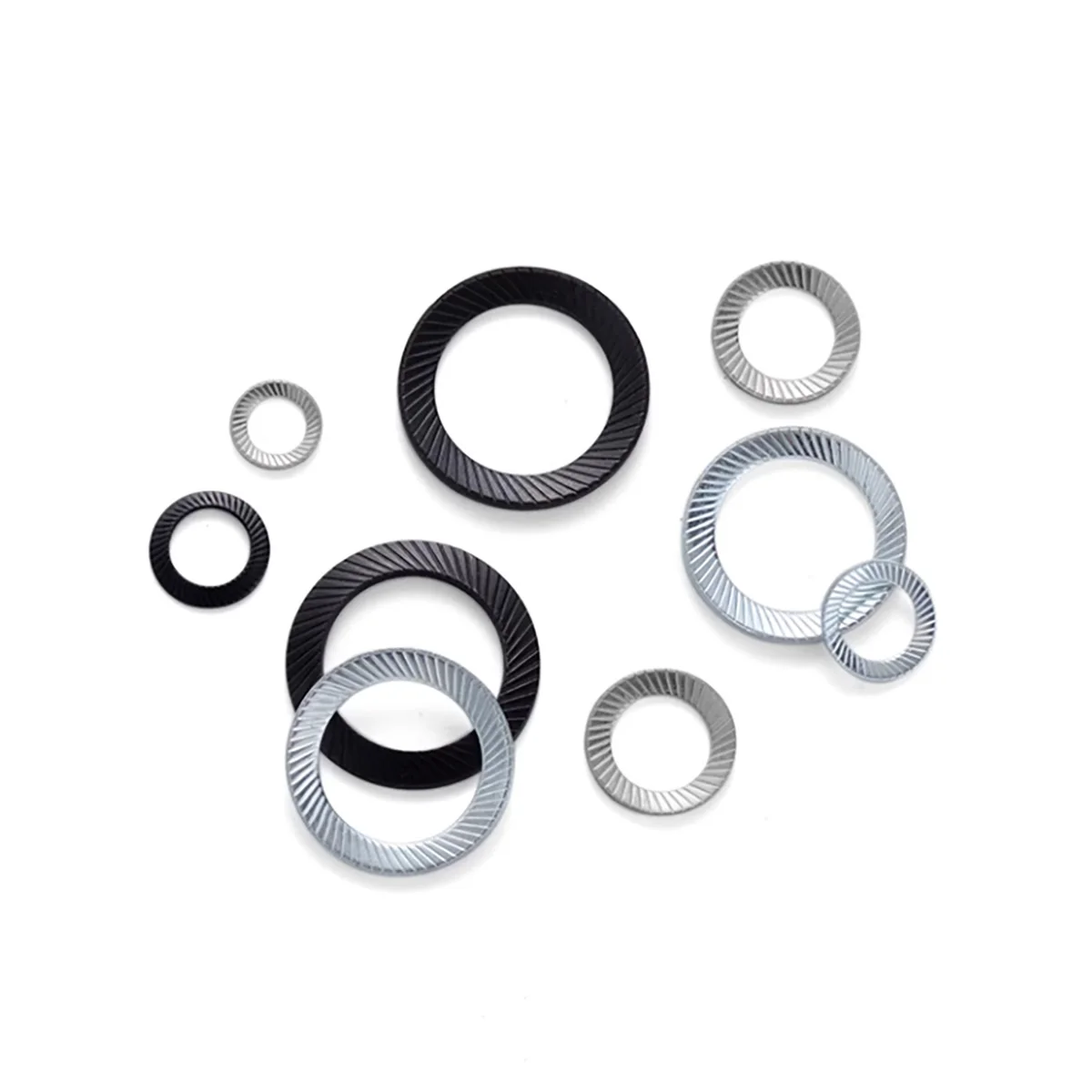 Manganese Steel/304 Stainless Steel Double-Sided Tooth Washer Anti Loosening Washer Anti Slip Washer Butterfly Locking Washer
Manganese Steel/304 Stainless Steel Double-Sided Tooth Washer Anti Loosening Washer Anti Slip Washer Butterfly Locking Washer