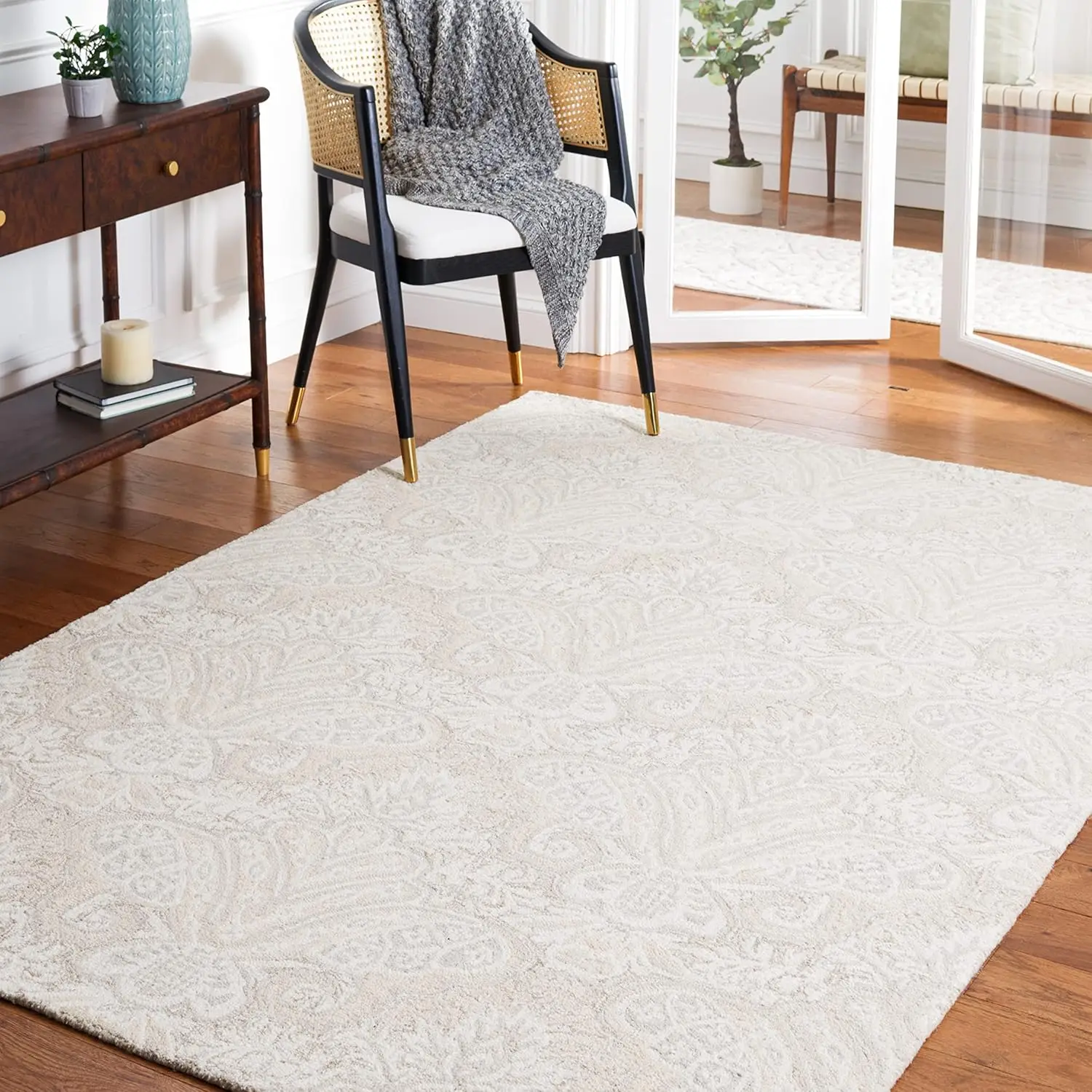 Micro-Loop Collection Accent Rug - 4' X 6', Beige, Handmade Wool, I For High Traffic Areas In Entryway, Living Room, Bedroom
Micro-Loop Collection Accent Rug - 4' X 6', Beige, Handmade Wool, I For High Traffic Areas In Entryway, Living Room, Bedroom