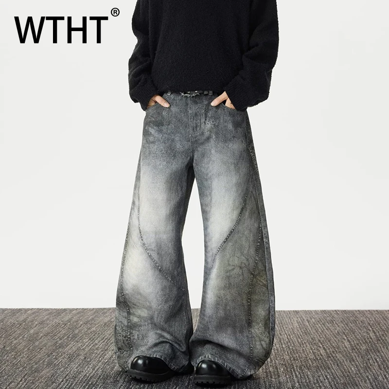 WTHT Fashion Men‘s Gradient Do Old High Street Denim Pants Trendy High-waisted Wide Leg Loose Jeans Male 2025 Autumn 2A2363
WTHT Fashion Men‘s Gradient Do Old High Street Denim Pants Trendy High-waisted Wide Leg Loose Jeans Male 2025 Autumn 2A2363