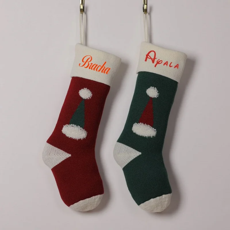 Personalized Printed knitted Gift Bag, Plush Decorative Socks, Woolen Christmas Socks Pendant, 3D Woolen Christmas Hat Gift Bag
Personalized Printed knitted Gift Bag, Plush Decorative Socks, Woolen Christmas Socks Pendant, 3D Woolen Christmas Hat Gift Bag