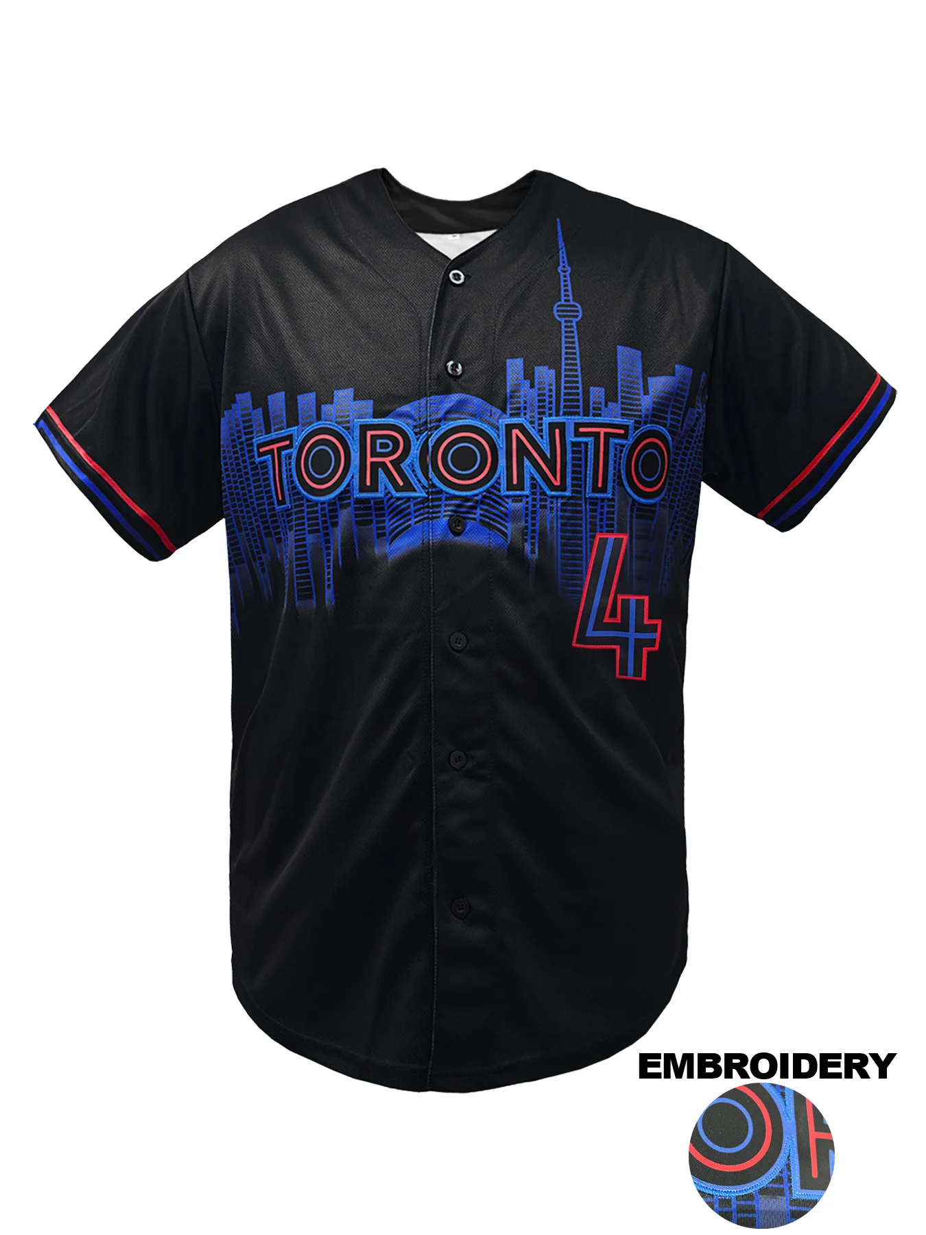 Toronto #4 Baseball Jersey Men Women Embroidery City Edition Short Sleeve Button Down Hip Hop Streetwear Casual Top For Fans
Toronto #4 Baseball Jersey Men Women Embroidery City Edition Short Sleeve Button Down Hip Hop Streetwear Casual Top For Fans