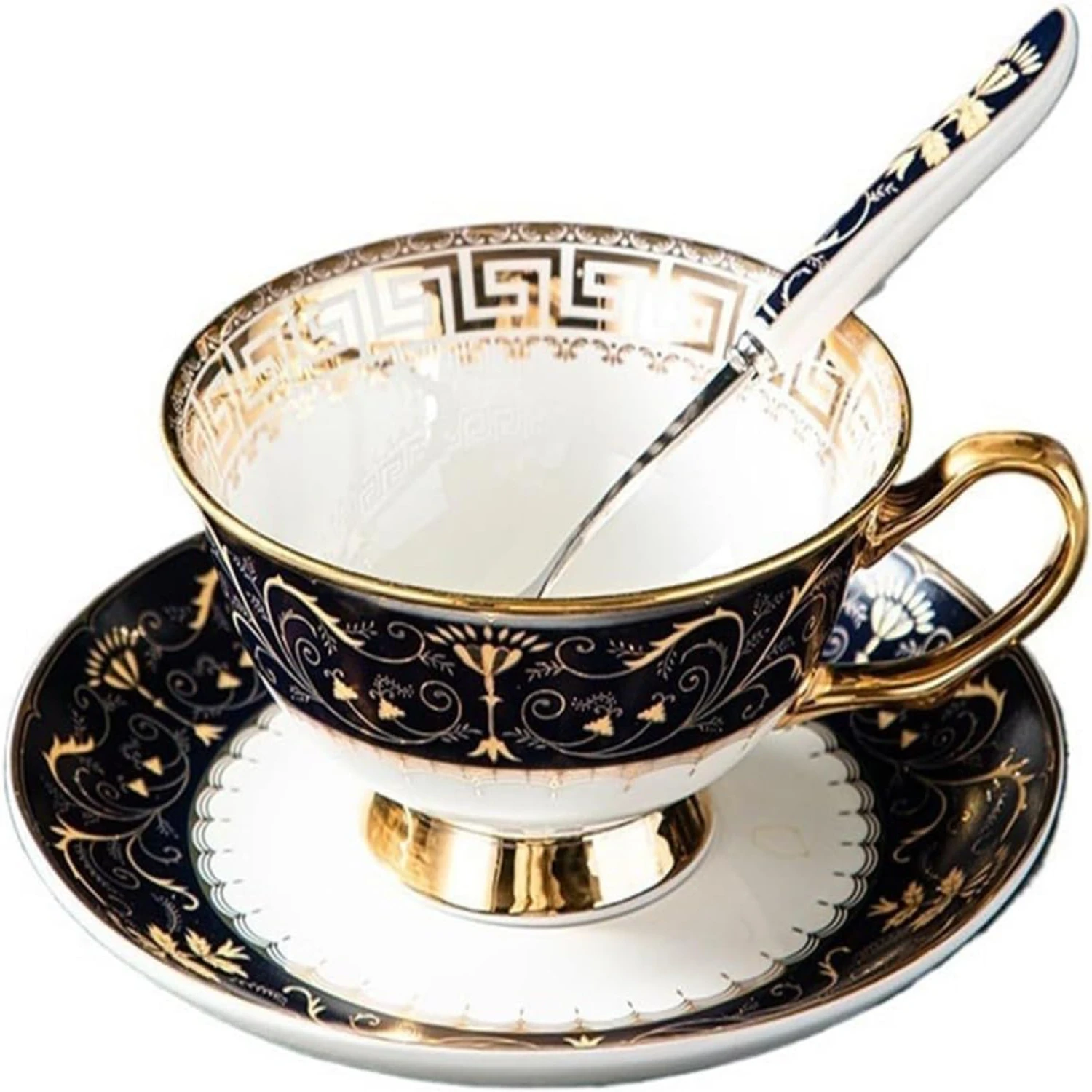 High-grade Exquisite European Style Elegant Ceramic Tea Cups Set with Saucers - Elegant Bone China Porcelain Coffee Cups for Aft
High-grade Exquisite European Style Elegant Ceramic Tea Cups Set with Saucers - Elegant Bone China Porcelain Coffee Cups for Aft