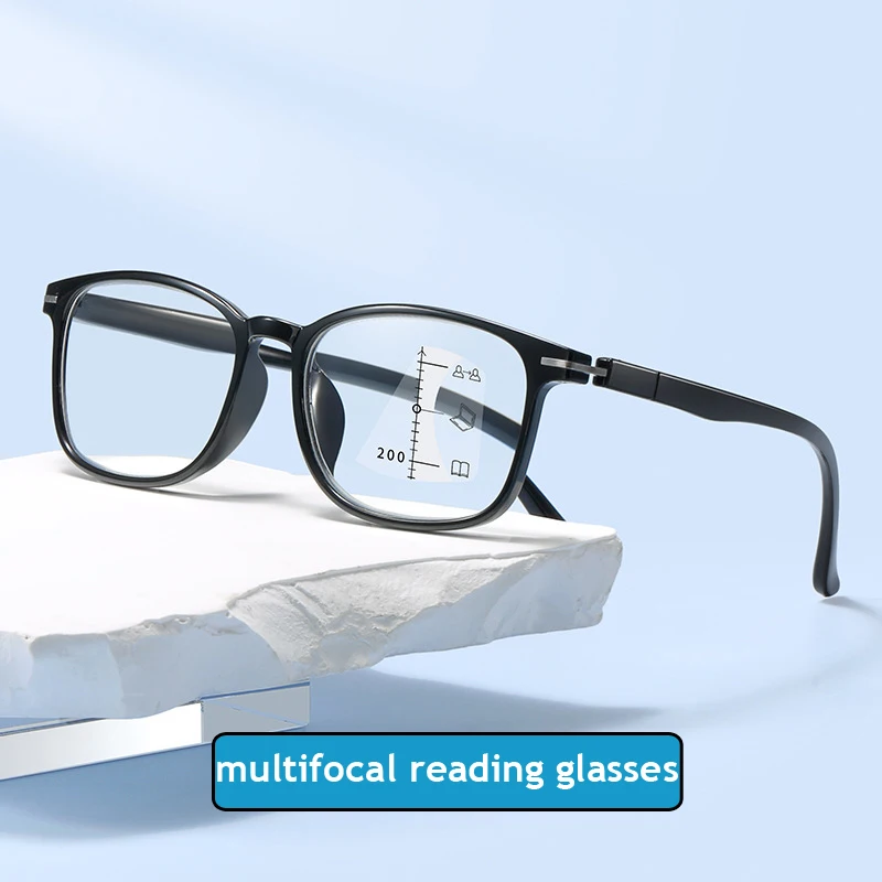 Fashion Multifocal Reading Glasses Square Frame Blue Light Blocking Computer Eyewear Vintage Near Far Bifocal Eyeglasses Diopter
Fashion Multifocal Reading Glasses Square Frame Blue Light Blocking Computer Eyewear Vintage Near Far Bifocal Eyeglasses Diopter