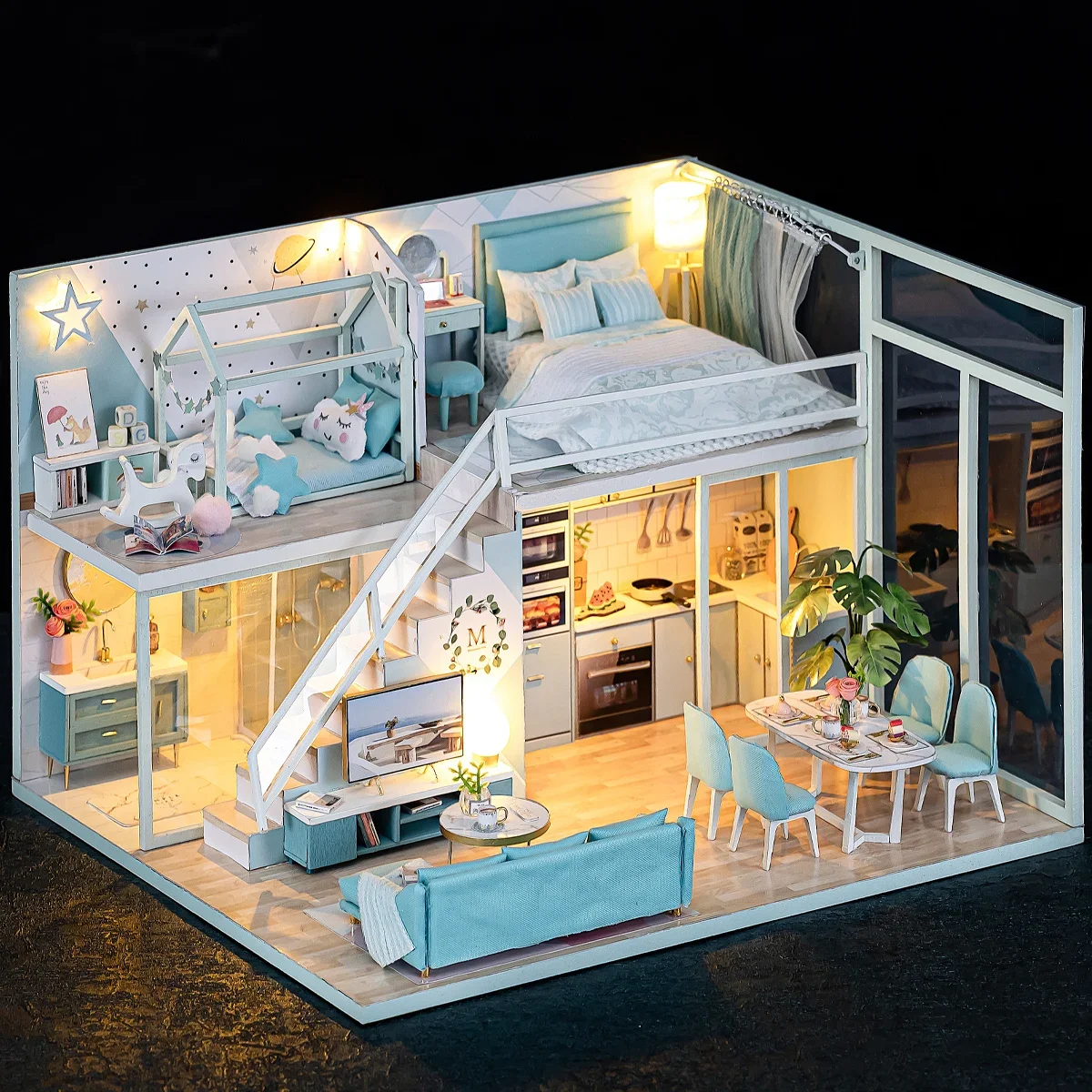 Baby House Mini DIY Kit for Making Room Toys, Home Bedroom Decoration with Furniture, Wooden Crafts, 3D Puzzle, Girl's Birthday
Baby House Mini DIY Kit for Making Room Toys, Home Bedroom Decoration with Furniture, Wooden Crafts, 3D Puzzle, Girl's Birthday