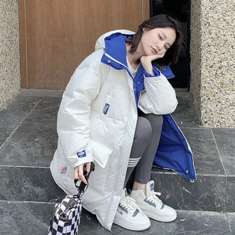Winter New Women Double-Sided Cotton-Padded Female Korean Style Loose Mid-Length Casual Coat Fashion Hooded Thicken Warm Outwear
Winter New Women Double-Sided Cotton-Padded Female Korean Style Loose Mid-Length Casual Coat Fashion Hooded Thicken Warm Outwear