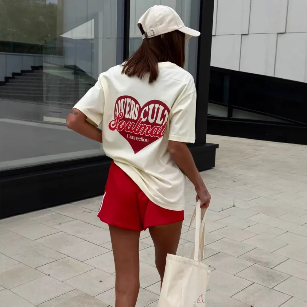 Summer Casual T Shirt Tees Women's T-shirts Blusas Top For Woman Simple Style All-match Daily Personality Fashion Printed Loose
Summer Casual T Shirt Tees Women's T-shirts Blusas Top For Woman Simple Style All-match Daily Personality Fashion Printed Loose