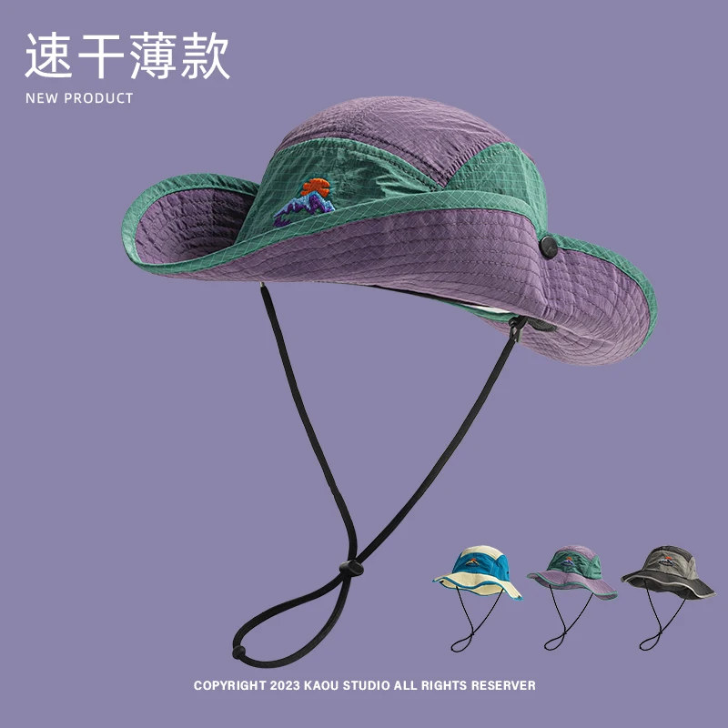 Summer quick-drying thin breathable bucket hat men's and women's retro sunshade sunscreen hat outdoor climbing hat tide
Summer quick-drying thin breathable bucket hat men's and women's retro sunshade sunscreen hat outdoor climbing hat tide