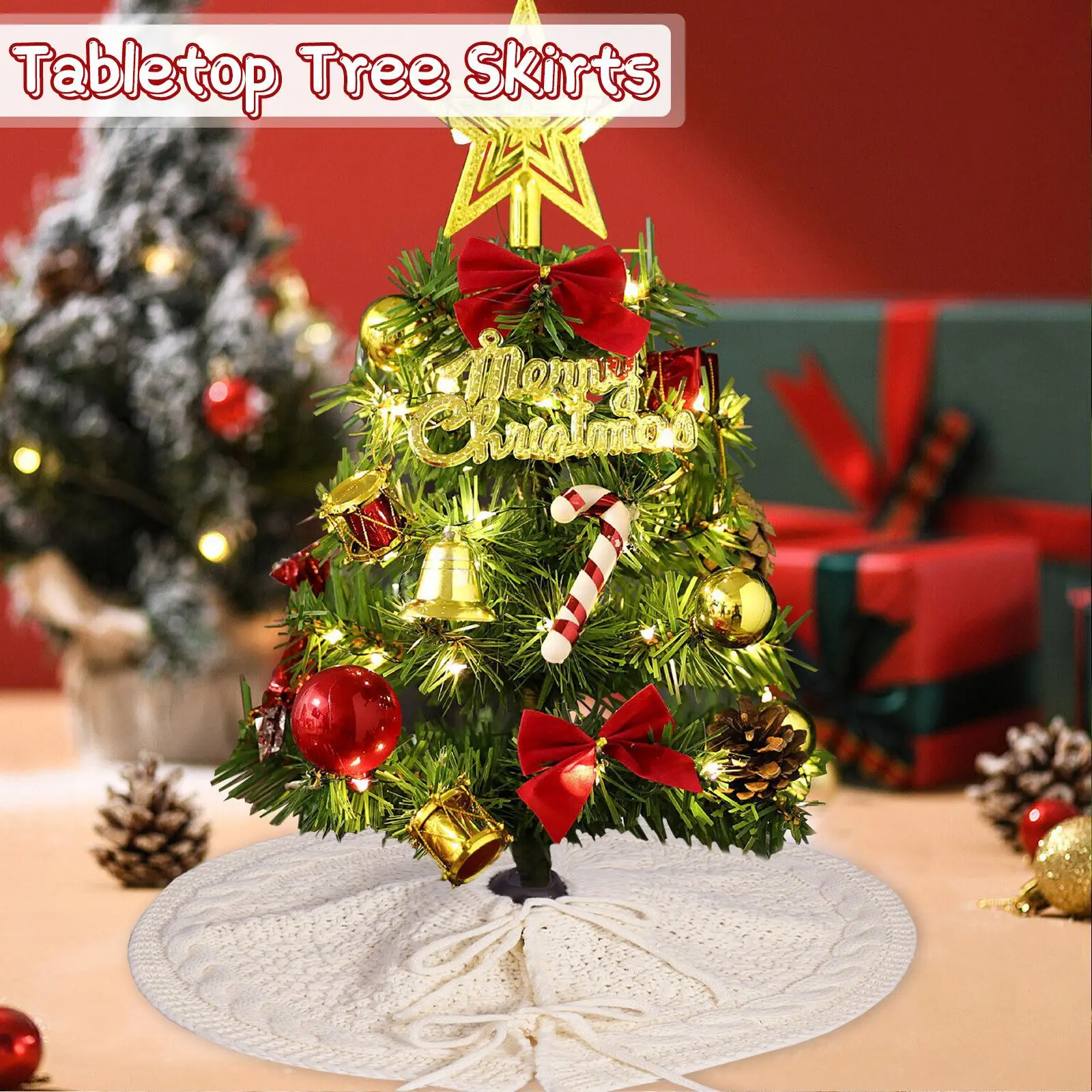 2024 New Christmas Tree Skirt White Knitted Christmas Day Living Room Christmas Tree Base Decorative Supplies
2024 New Christmas Tree Skirt White Knitted Christmas Day Living Room Christmas Tree Base Decorative Supplies