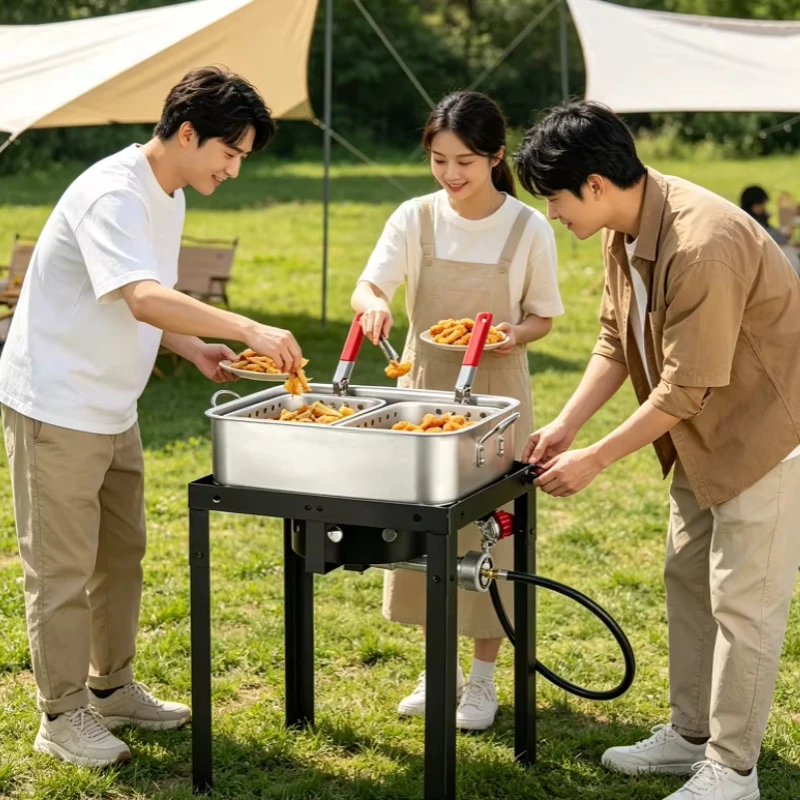 Outdoor fish fryer set for fish, chicken wings and French fries
Outdoor fish fryer set for fish, chicken wings and French fries