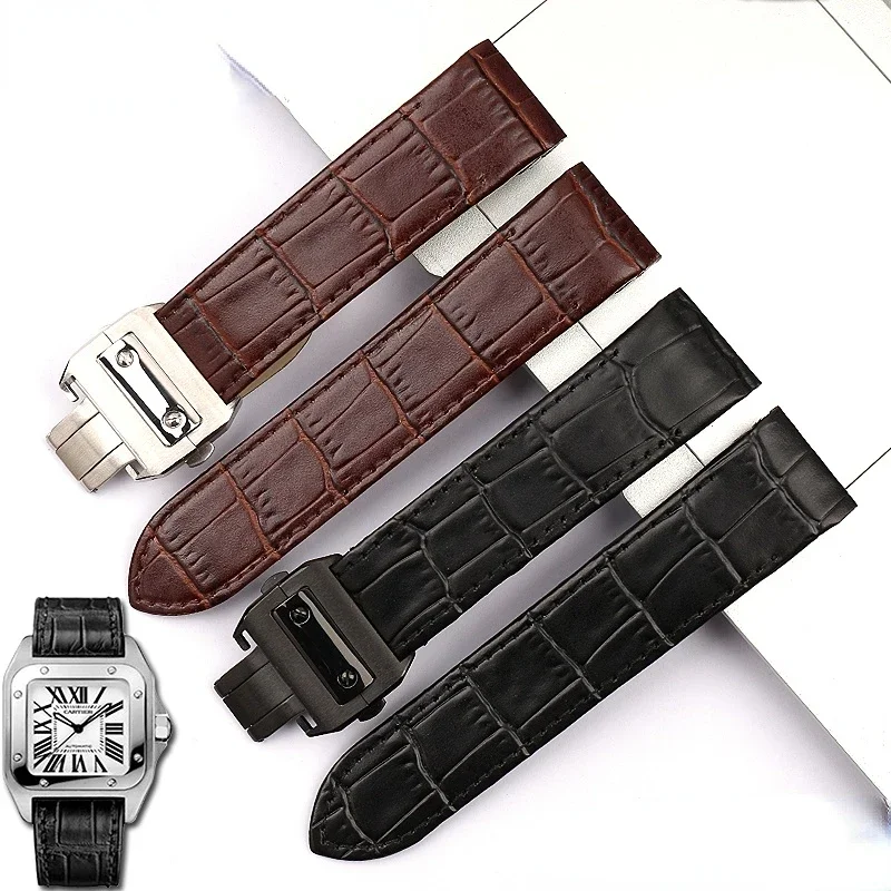 Genuine Leather Watch Band Men's Accessories for Cartier Sandoz Santos100 Santos Waterproof Sweat-Proof Soft Comfortable 20 23mm
Genuine Leather Watch Band Men's Accessories for Cartier Sandoz Santos100 Santos Waterproof Sweat-Proof Soft Comfortable 20 23mm