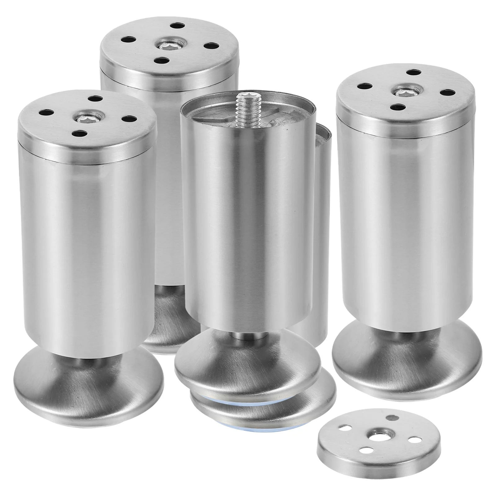 4pcs Stainless Steel Furniture Legs Adjustable Height Leveler For Cabinet Table Chair Bookshelf Anti-Slip Wear Resistant
4pcs Stainless Steel Furniture Legs Adjustable Height Leveler For Cabinet Table Chair Bookshelf Anti-Slip Wear Resistant