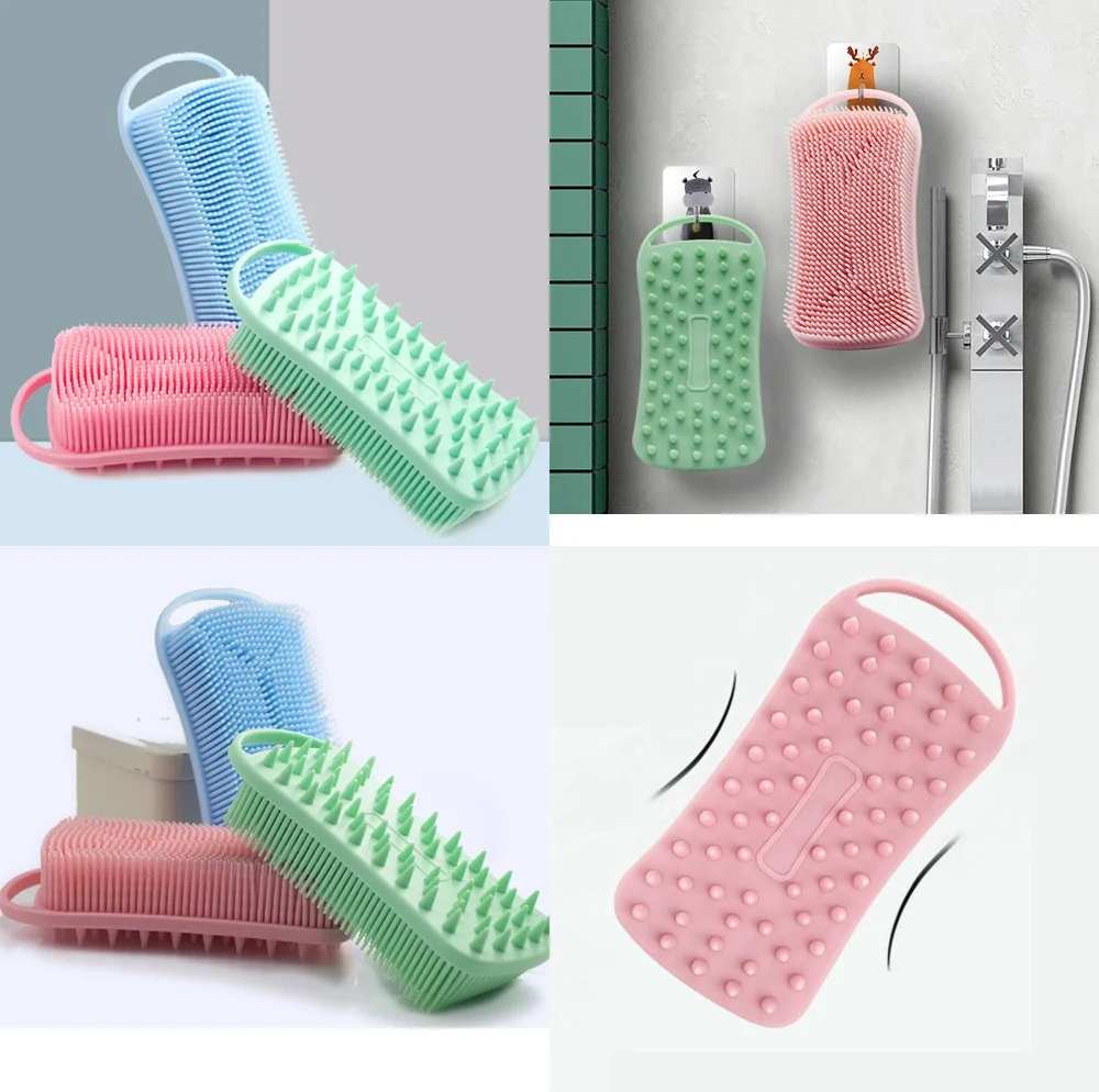Bath Brush, Bath BrushDouble Sided Exfoliating Bath Brush Silicone Scalp Massager Shower Body Scrubber for Deep Cleaning Soft
Bath Brush, Bath BrushDouble Sided Exfoliating Bath Brush Silicone Scalp Massager Shower Body Scrubber for Deep Cleaning Soft