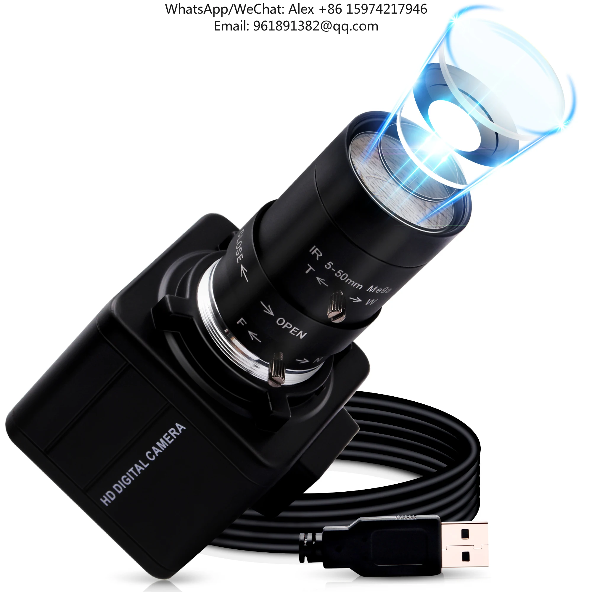 ELP Webcam 1080P HD 1920x1080 30fps IMX323 Sensor Low Light Manual Focus 5-50mm Zoom 10X Lens Mini Video Camera
ELP Webcam 1080P HD 1920x1080 30fps IMX323 Sensor Low Light Manual Focus 5-50mm Zoom 10X Lens Mini Video Camera