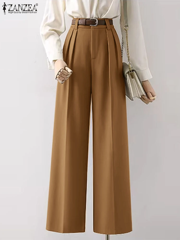 ZANZEA 2025 Fashion Suit Pants Women Solid Color Long Trousers Holiday Pleating Straight Pantalons Casual Loose Office Bottoms
ZANZEA 2025 Fashion Suit Pants Women Solid Color Long Trousers Holiday Pleating Straight Pantalons Casual Loose Office Bottoms