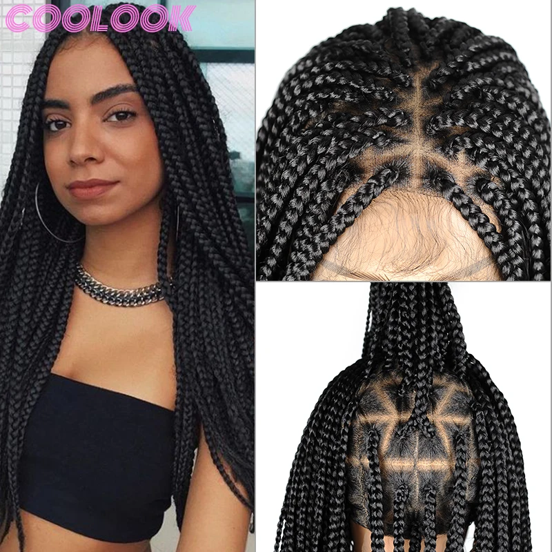 36 Inch Full Lace Box Braid Wig with Baby Hairs Super Long Knotless Box Braid Frontal Wig Synthetic Braided Wigs for Black Women
36 Inch Full Lace Box Braid Wig with Baby Hairs Super Long Knotless Box Braid Frontal Wig Synthetic Braided Wigs for Black Women