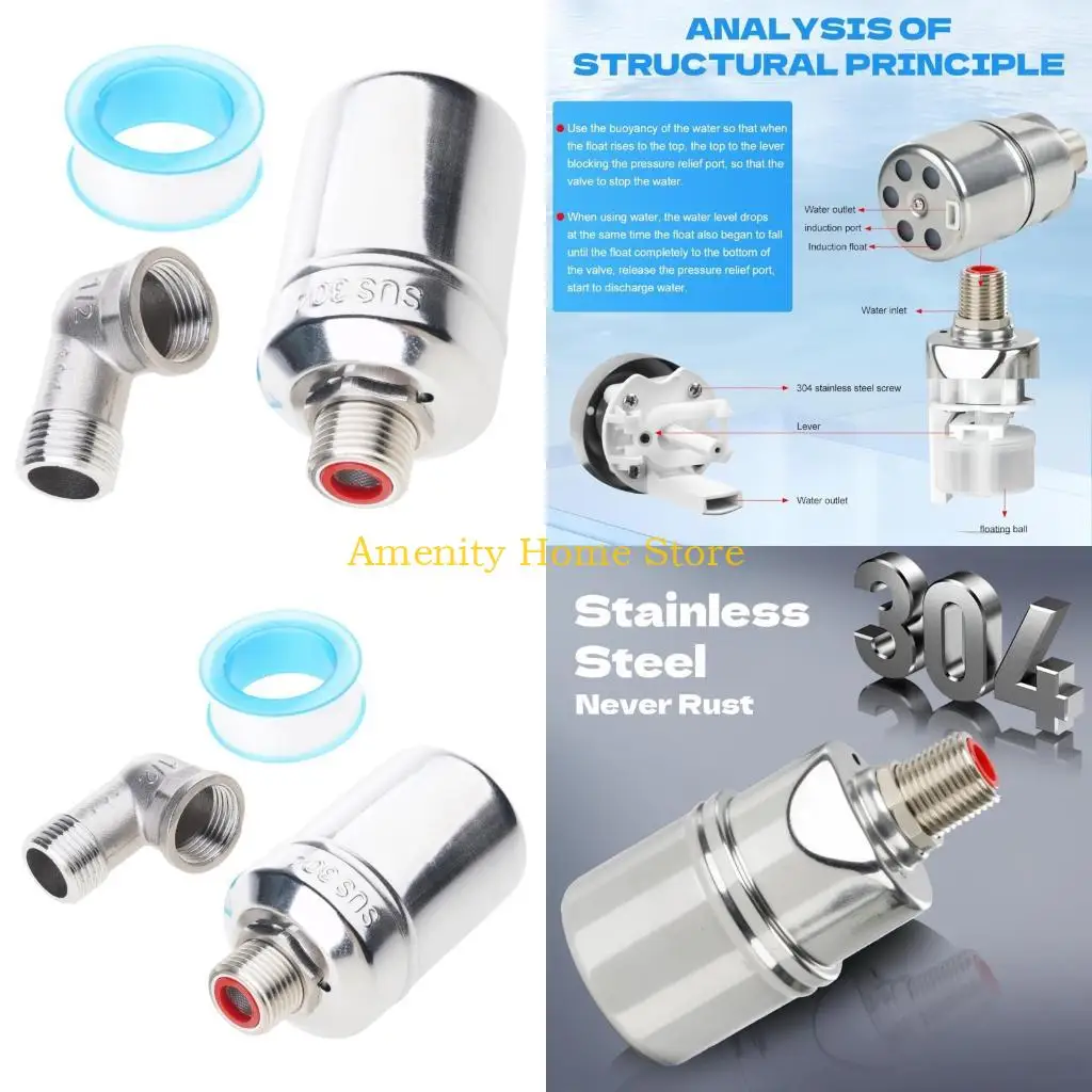 F26C 304 Steel Water Level Valves 7PCS Adapters Automatic Flows Regulation for Pool
F26C 304 Steel Water Level Valves 7PCS Adapters Automatic Flows Regulation for Pool