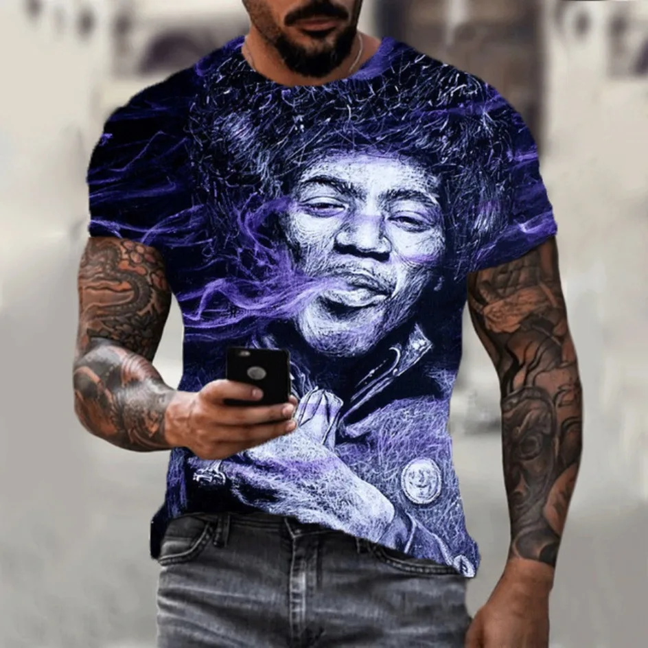 mens clothing casual graphic t shirts 3D digital printing rapper pattern short sleeved loose breathable round neck top for men
mens clothing casual graphic t shirts 3D digital printing rapper pattern short sleeved loose breathable round neck top for men