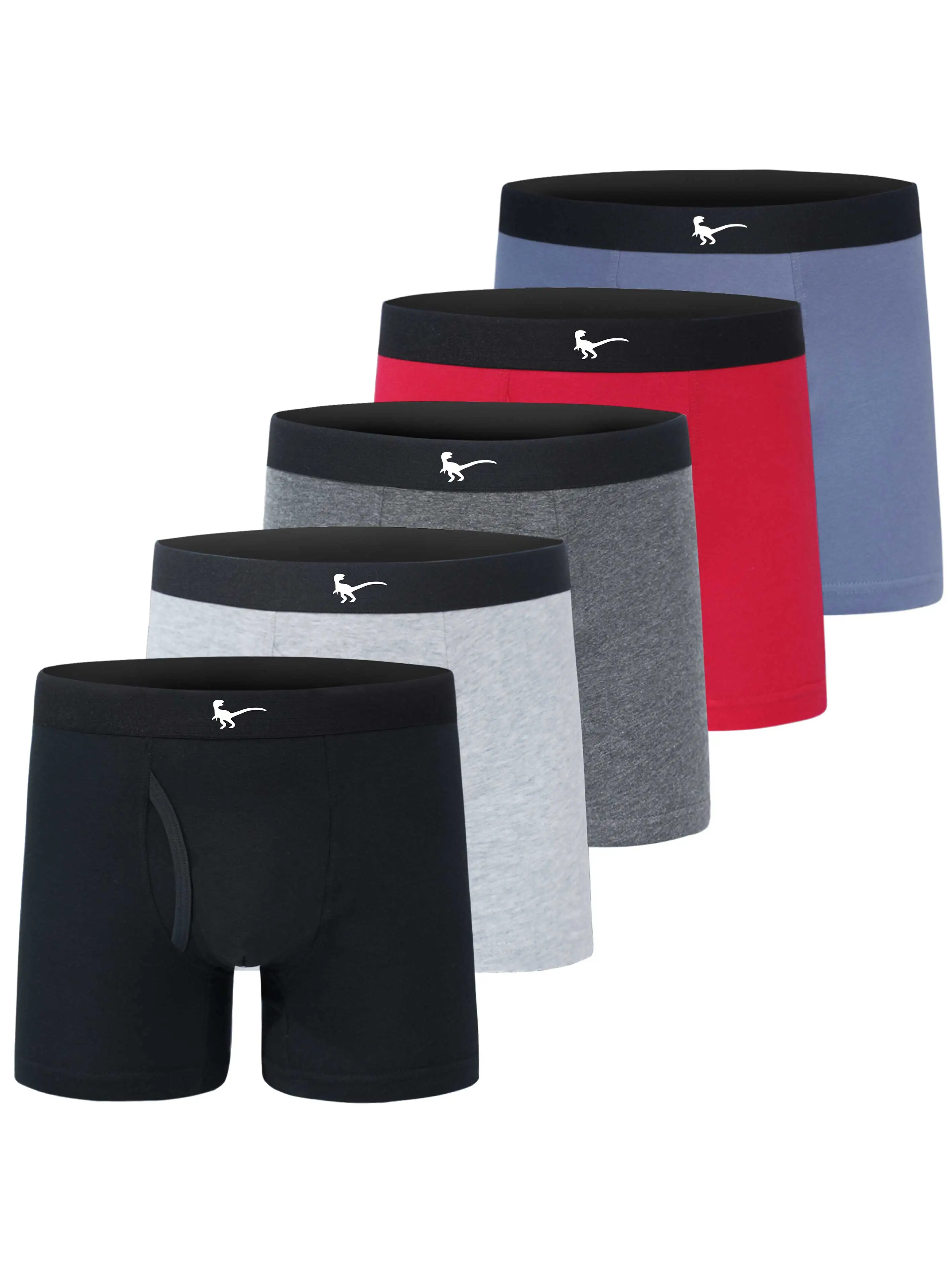 5PCS Dinosaur Logo Boys Children's Underwear Black Boxer Briefs with Open Fly Breathable Kids Cotton Underpants Teen Trunks
5PCS Dinosaur Logo Boys Children's Underwear Black Boxer Briefs with Open Fly Breathable Kids Cotton Underpants Teen Trunks