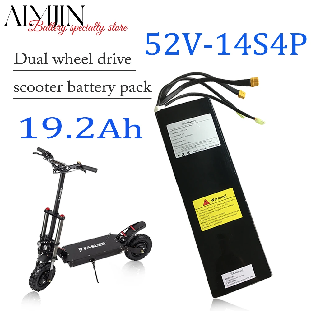 2025 brand new 52V 19.2Ah 21700 14S4P Rechargeable Lithium Battery Pack Suitable For Dual Drive Scooter Battery
2025 brand new 52V 19.2Ah 21700 14S4P Rechargeable Lithium Battery Pack Suitable For Dual Drive Scooter Battery