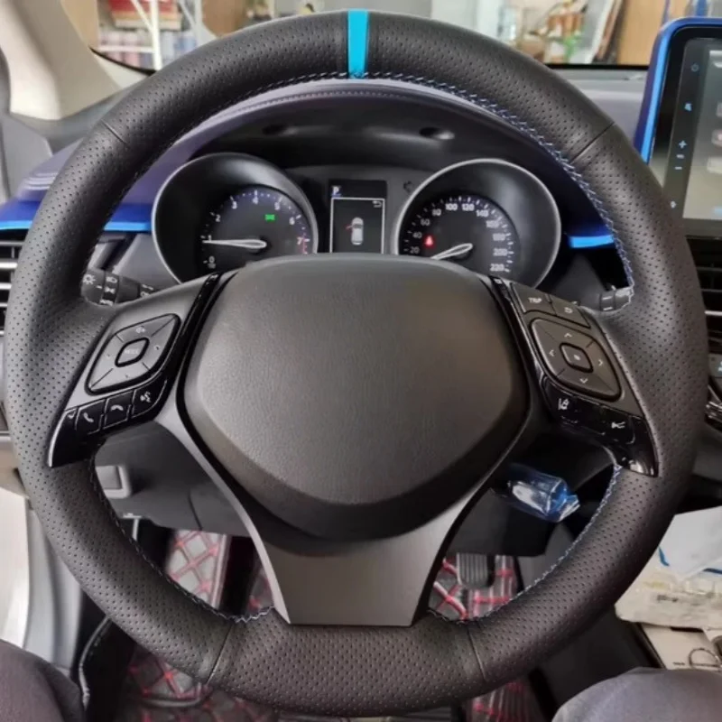 Car Steering Wheel Cover For Toyota Yize C-HR 2018-2023 Hand-Sewn Microfiber Leather Car Interior Accessories.
Car Steering Wheel Cover For Toyota Yize C-HR 2018-2023 Hand-Sewn Microfiber Leather Car Interior Accessories.