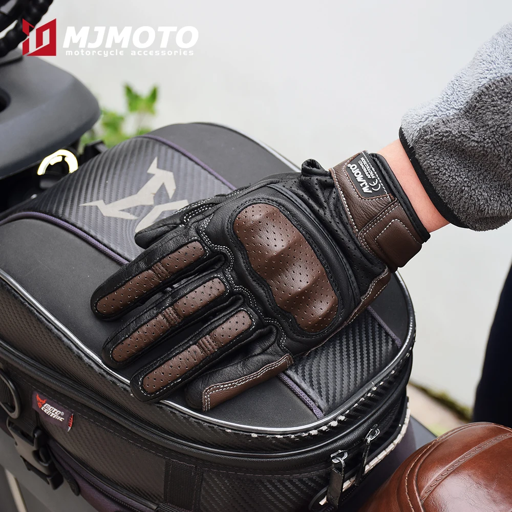 CE Certified Retro Motorcycle Gloves Unisex Goat Leather Touchscreen Breathable Perforated Knuckle Protection for Vintage Riding
CE Certified Retro Motorcycle Gloves Unisex Goat Leather Touchscreen Breathable Perforated Knuckle Protection for Vintage Riding