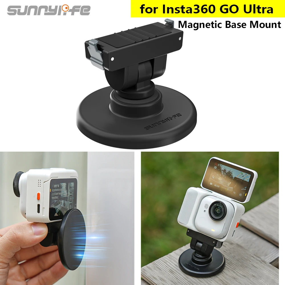 Sunnylife Magnetic Base Mount For Insta360 GO Ultra Multifunctional Magnetic Mount Adjustable Bracket Base Adapter Tripod Camera
Sunnylife Magnetic Base Mount For Insta360 GO Ultra Multifunctional Magnetic Mount Adjustable Bracket Base Adapter Tripod Camera
