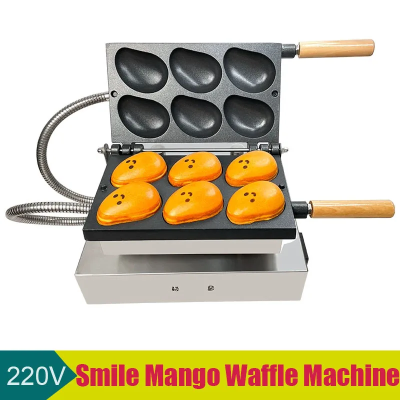 Baking Equipment Commercial Electric 220V Smile Mango Waffle Machine Non-Stick Coating Easy Operation
Baking Equipment Commercial Electric 220V Smile Mango Waffle Machine Non-Stick Coating Easy Operation