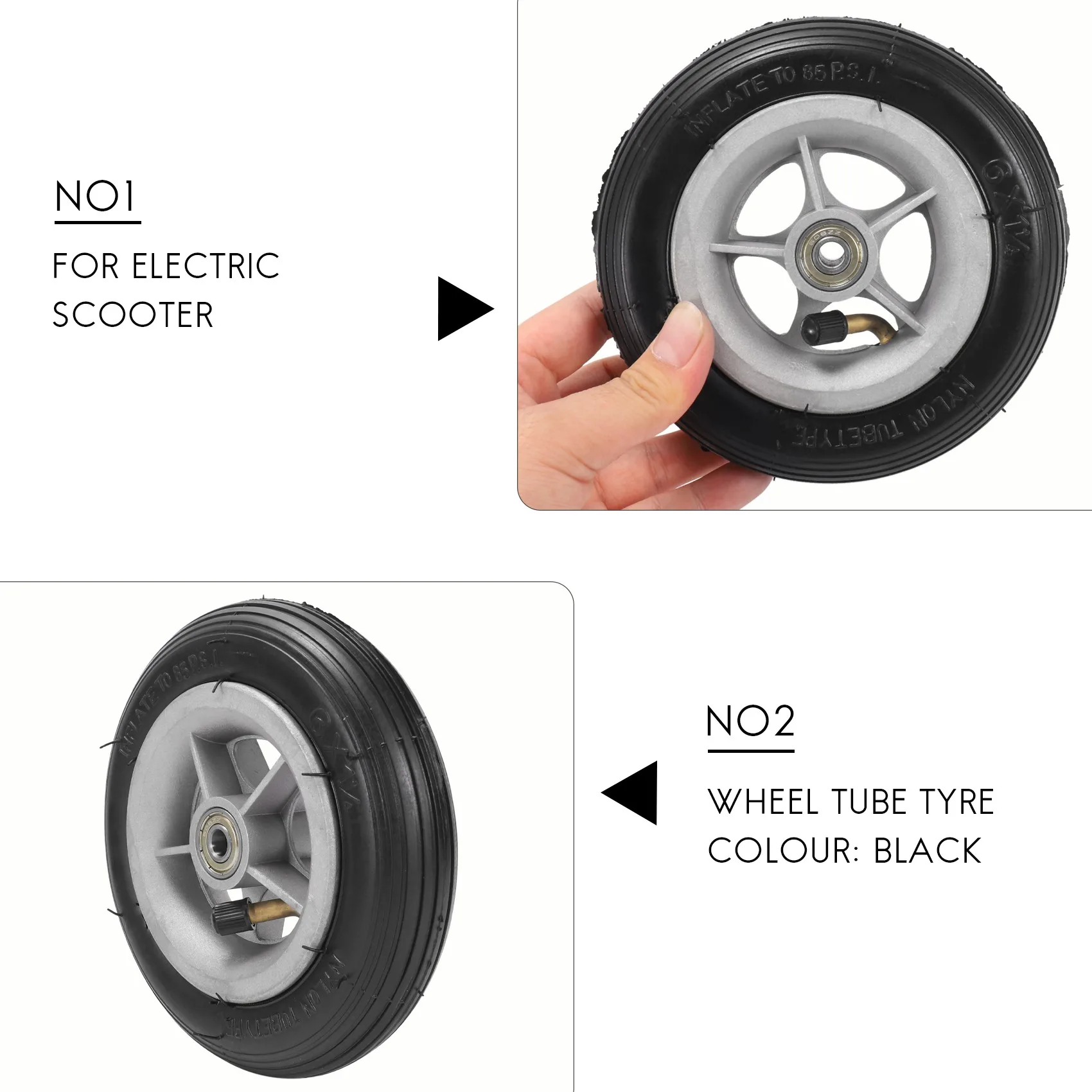 NEW HOT In Stock-6X1 1/4 Tyre 150MM Scooter Inflation Wheel Tube Tyre For Electric Scooter
NEW HOT In Stock-6X1 1/4 Tyre 150MM Scooter Inflation Wheel Tube Tyre For Electric Scooter