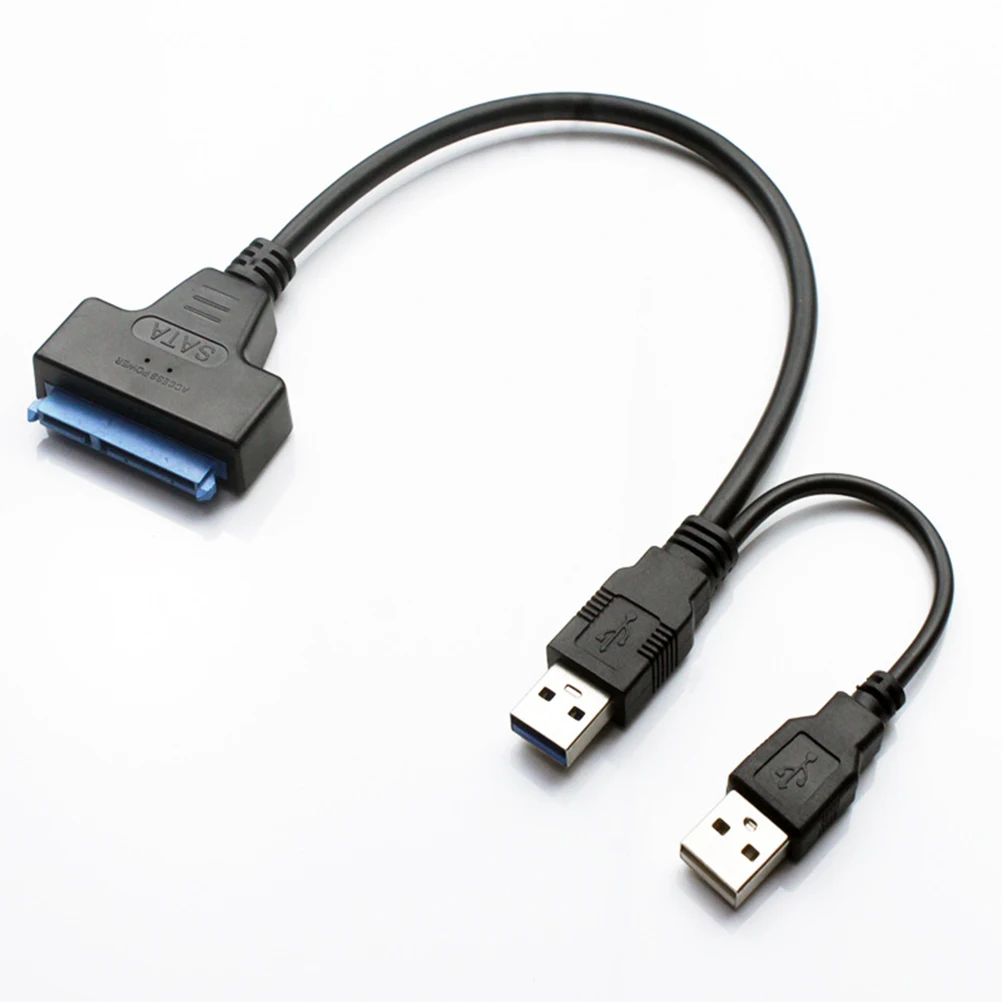 Dual USB3.0 to Adapter Cord 22pin 2.5 Inch Hard Drive Data Cable USB To Easy (Black)
Dual USB3.0 to Adapter Cord 22pin 2.5 Inch Hard Drive Data Cable USB To Easy (Black)
