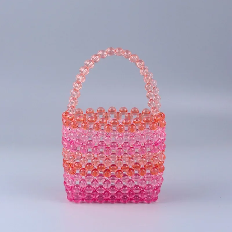 Women's Versatile Handheld Handbag Customized Handmade Beaded Woven New Acrylic Crystal Multi-color Bucket Bag Finished Product
Women's Versatile Handheld Handbag Customized Handmade Beaded Woven New Acrylic Crystal Multi-color Bucket Bag Finished Product