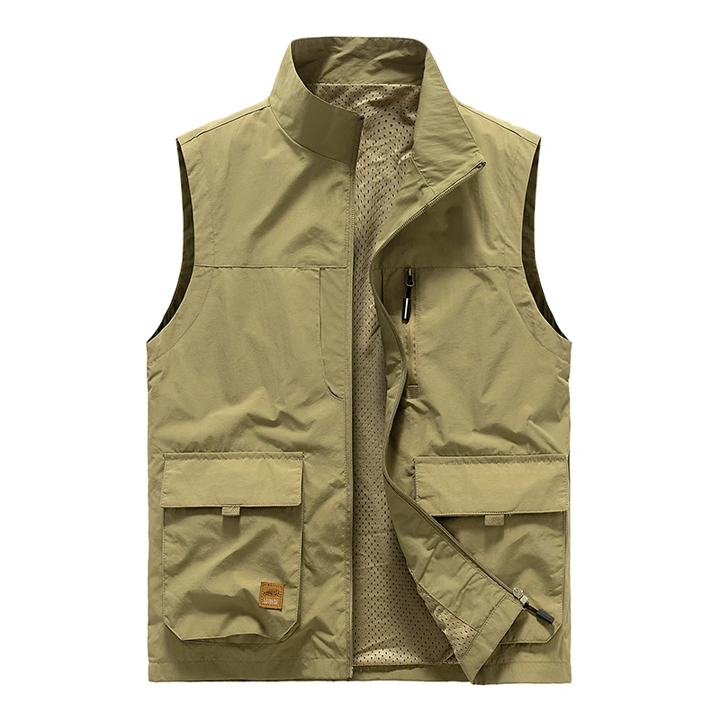 Men's Outdoor Leisure Vest Multi-Pocket Sports Waistcoat Male Fashion Design Fishing Vest Mesh Spring Autumn Sleeveless Jacket
Men's Outdoor Leisure Vest Multi-Pocket Sports Waistcoat Male Fashion Design Fishing Vest Mesh Spring Autumn Sleeveless Jacket