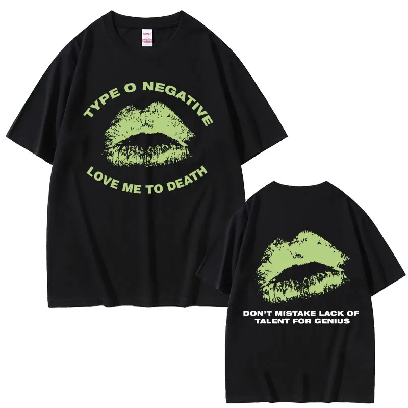 Rock Band Type O Negative 1996 Love Me To Death Tshirt Men Women Vintage Metal Gothic Oversized T Shirts Male Cotton T-shirts
Rock Band Type O Negative 1996 Love Me To Death Tshirt Men Women Vintage Metal Gothic Oversized T Shirts Male Cotton T-shirts