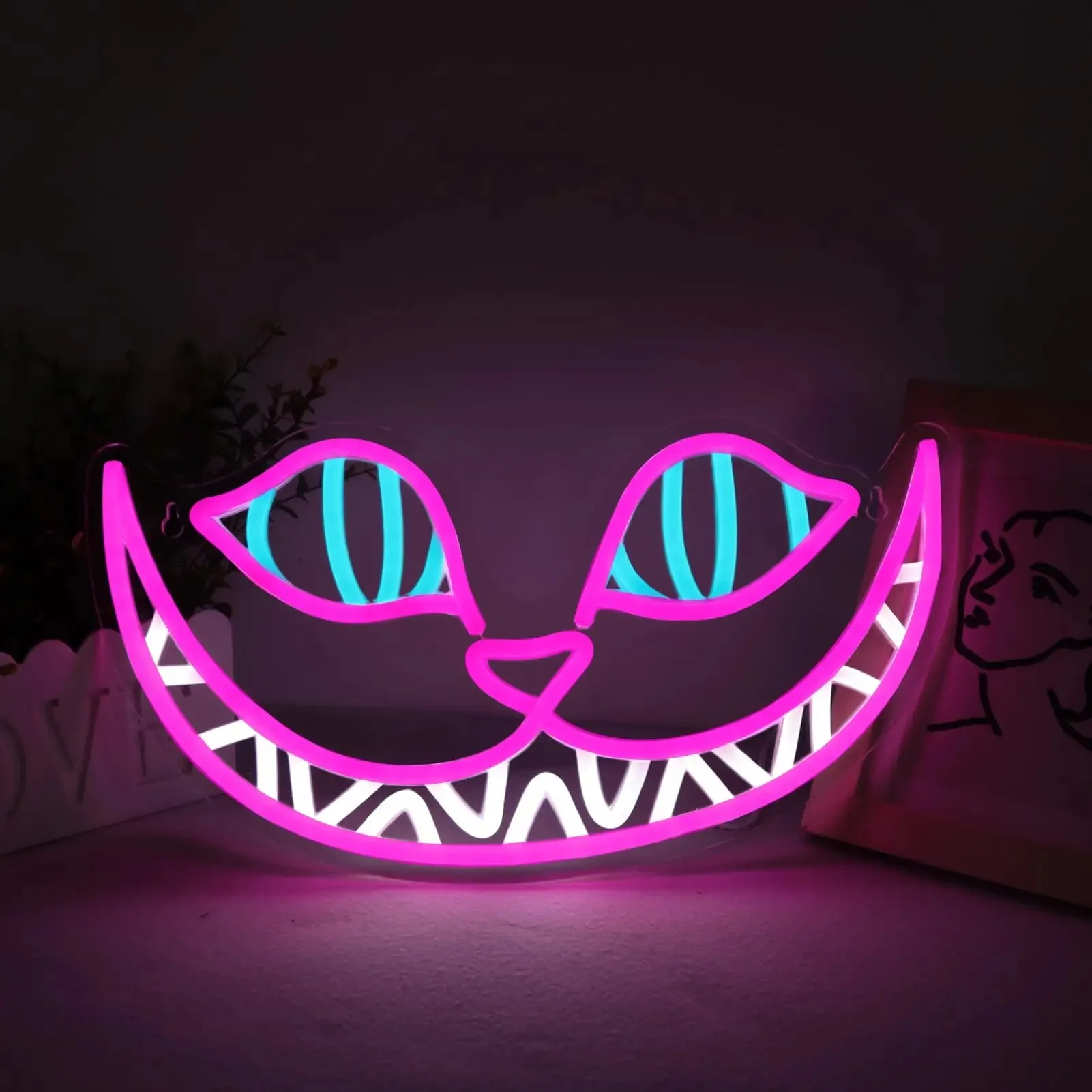 Lovely Cat Pattern Neon Light, Soft Glow Ambient Lighting, Fashion Indoor Ornament for Daily Space & Festival Scene Decor
Lovely Cat Pattern Neon Light, Soft Glow Ambient Lighting, Fashion Indoor Ornament for Daily Space & Festival Scene Decor
