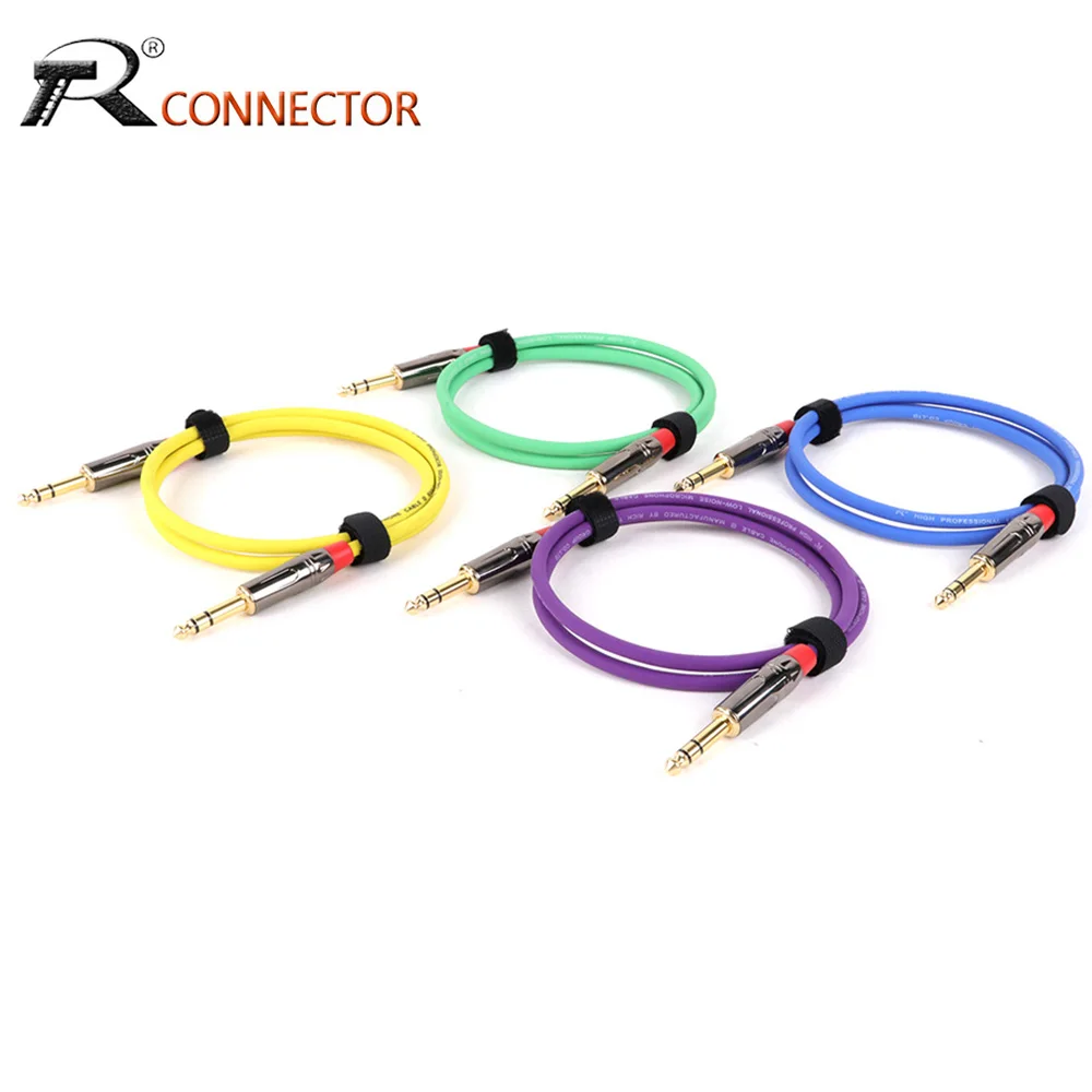 1/4" TRS Instrument Cable,6.35mm Guitar Bass AMP Cord,6.5mm Male to Male Stereo Audio Line for Electric Guitar,Keyboard,Mixer
1/4" TRS Instrument Cable,6.35mm Guitar Bass AMP Cord,6.5mm Male to Male Stereo Audio Line for Electric Guitar,Keyboard,Mixer