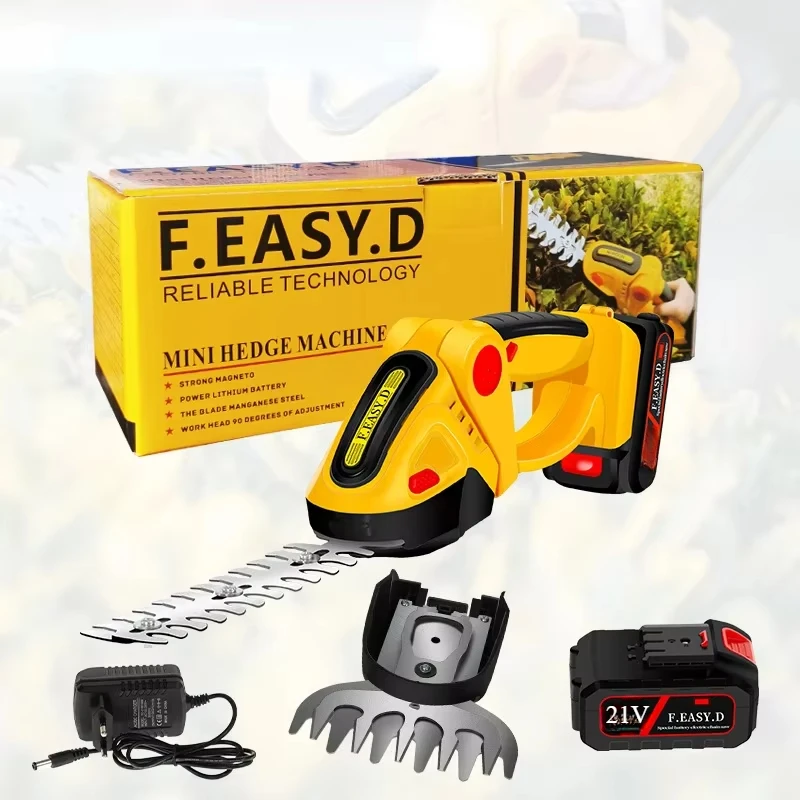 21V Cordless Dual Purpose Hedge Trimmer 13000RPM Rechargeable Handheld Household Shrub Weeding Pruning Mower Garden Tools
21V Cordless Dual Purpose Hedge Trimmer 13000RPM Rechargeable Handheld Household Shrub Weeding Pruning Mower Garden Tools