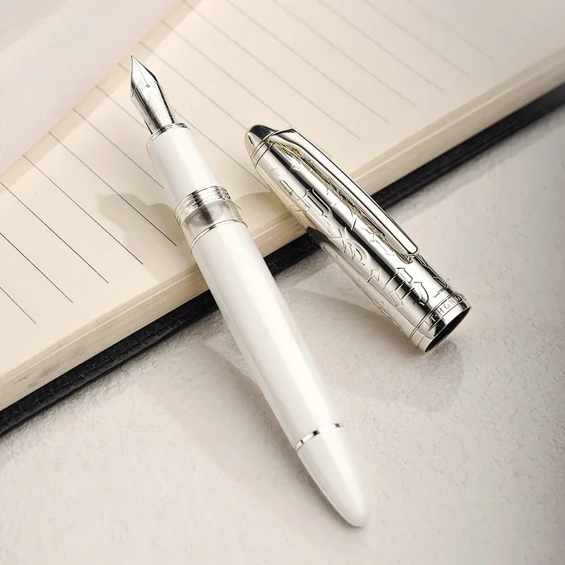 New New Hongdian N6 White Fountain Pen High-End Exquisite Men Business Girl Piston Inking Student Calligraphy Writing Pen For Gi
New New Hongdian N6 White Fountain Pen High-End Exquisite Men Business Girl Piston Inking Student Calligraphy Writing Pen For Gi