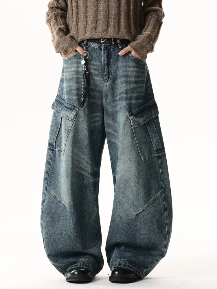2025 Trashy Y2K Style Distressed Blue Baggy Pleated Cargo Jeans Pants For Men Clothing Straight Retro Denim Trousers Moda Hombre
2025 Trashy Y2K Style Distressed Blue Baggy Pleated Cargo Jeans Pants For Men Clothing Straight Retro Denim Trousers Moda Hombre