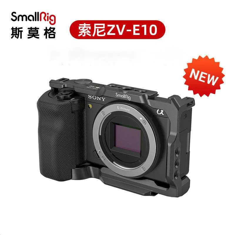 SmallRig for Sony ZV-E10 Cage with Silicone Grip and Built-in Quick Release Plate for Base hand Cage Rig Kit camera accessories
SmallRig for Sony ZV-E10 Cage with Silicone Grip and Built-in Quick Release Plate for Base hand Cage Rig Kit camera accessories