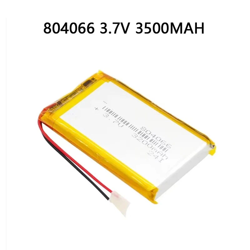 3.7V 804066 3200mAh Rechargeable Polymer Lithium Battery for GPS Locator Mp3 Beauty Medical Equipment LED Light
3.7V 804066 3200mAh Rechargeable Polymer Lithium Battery for GPS Locator Mp3 Beauty Medical Equipment LED Light