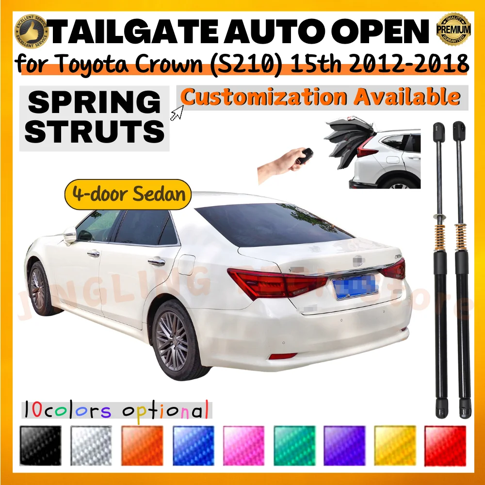 Qty(2) Стойки багажника с пружиной для Toyota Crown (S210) 14-й седан 2012-2018 Подъемник багажника задней двери Амортизаторы
Qty(2) Стойки багажника с пружиной для Toyota Crown (S210) 14-й седан 2012-2018 Подъемник багажника задней двери Амортизаторы