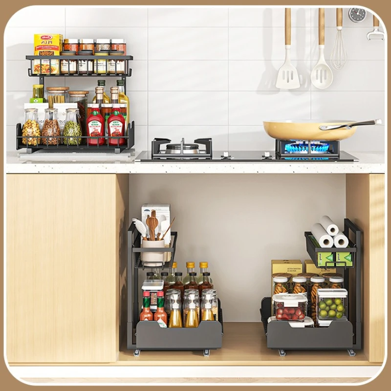 Stable Kitchen Sink Lower Shelf Storage Pull Basket Two-way Guide Rail Bathroom Toilet Cabinet Layered Pull Basket
Stable Kitchen Sink Lower Shelf Storage Pull Basket Two-way Guide Rail Bathroom Toilet Cabinet Layered Pull Basket