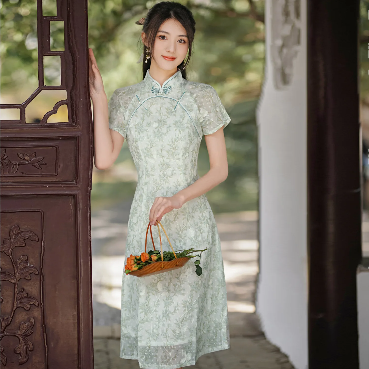 2023 Summer Chiffon Cheongsam Slim Vintage Floral Women A-Line Dress Short Sleeve Chinese Style Traditional Qipao S To XXL
2023 Summer Chiffon Cheongsam Slim Vintage Floral Women A-Line Dress Short Sleeve Chinese Style Traditional Qipao S To XXL
