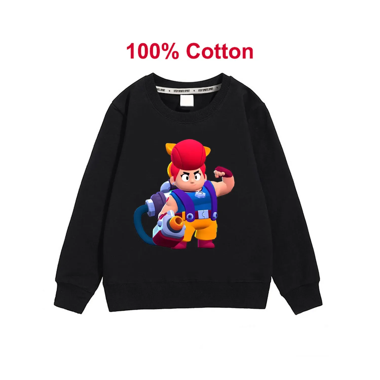 2024 Child Spring Autumn Long Sleeve Sweatshirt Solid Color Top Pure Cotton Boy Girl Cartoon Character 3d Print Kids Clothes
2024 Child Spring Autumn Long Sleeve Sweatshirt Solid Color Top Pure Cotton Boy Girl Cartoon Character 3d Print Kids Clothes