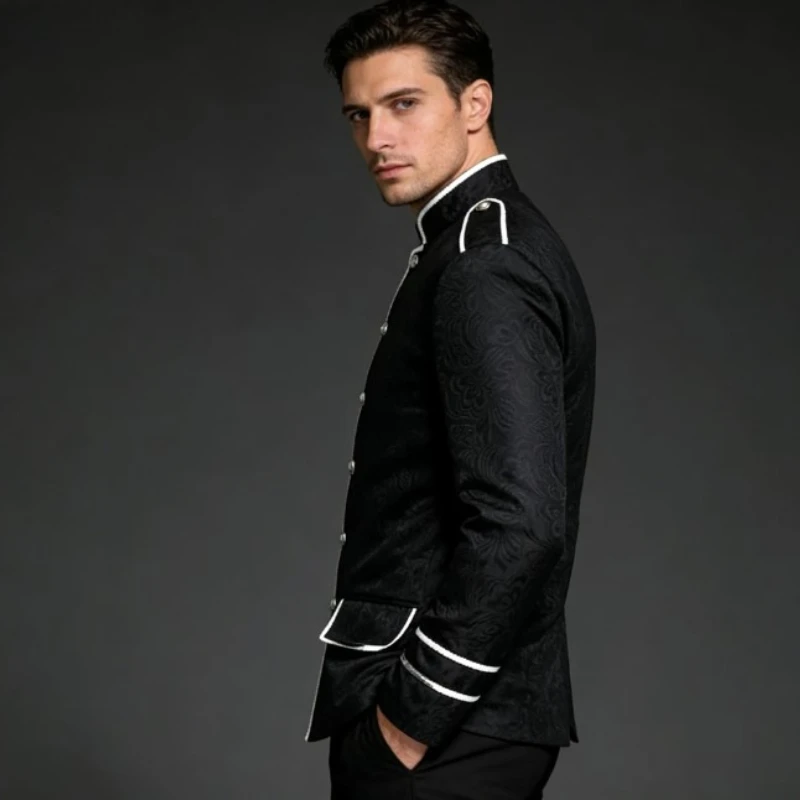 Men's Gothic Medieval Steampunk Retro Jacket Victorian Vintage Punk Coat Costume for Halloween Party Stage Performance
Men's Gothic Medieval Steampunk Retro Jacket Victorian Vintage Punk Coat Costume for Halloween Party Stage Performance