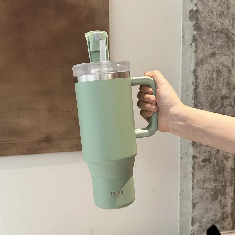 Tyeso 30oz/40oz Stainless Steel Water Bottles with Handle Straw Car Mug Travel Cups Thermal Iced Vacuum Insulated Coffee Cups
Tyeso 30oz/40oz Stainless Steel Water Bottles with Handle Straw Car Mug Travel Cups Thermal Iced Vacuum Insulated Coffee Cups