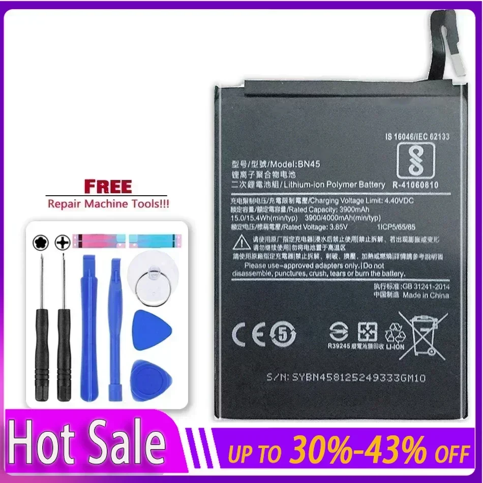 4000mAh BN45 Mobile Phone Battery for Xiaomi Mi Note2 for Redmi Note 5 Note5 Portable Power Bank Batteries Warranty + Track NO
4000mAh BN45 Mobile Phone Battery for Xiaomi Mi Note2 for Redmi Note 5 Note5 Portable Power Bank Batteries Warranty + Track NO