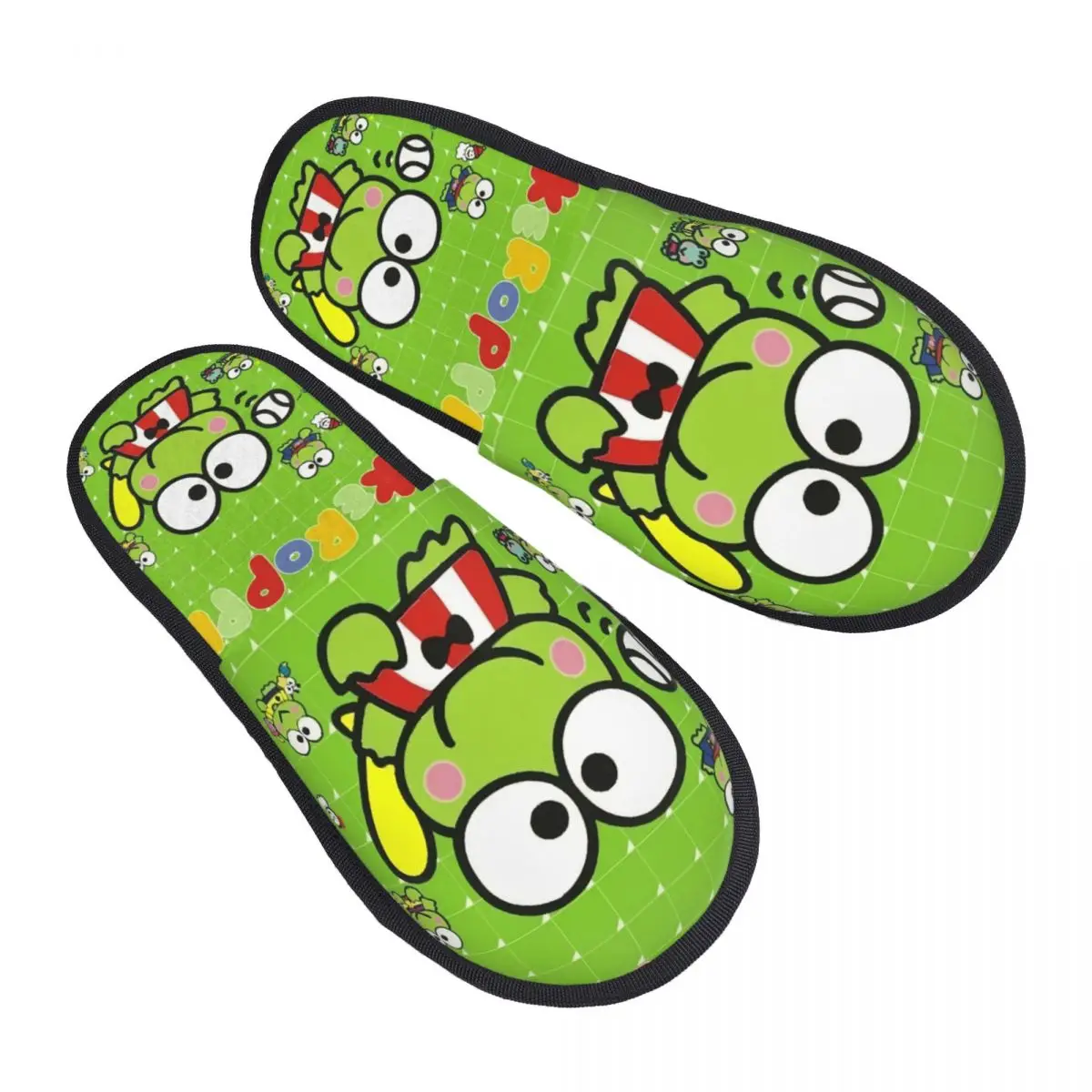 Женские домашние тапочки с принтом Kero Kero Keroppi Sanrio, уютные теплые пушистые тапочки из пены с эффектом памяти, домашняя уличная обувь
Женские домашние тапочки с принтом Kero Kero Keroppi Sanrio, уютные теплые пушистые тапочки из пены с эффектом памяти, домашняя уличная обувь