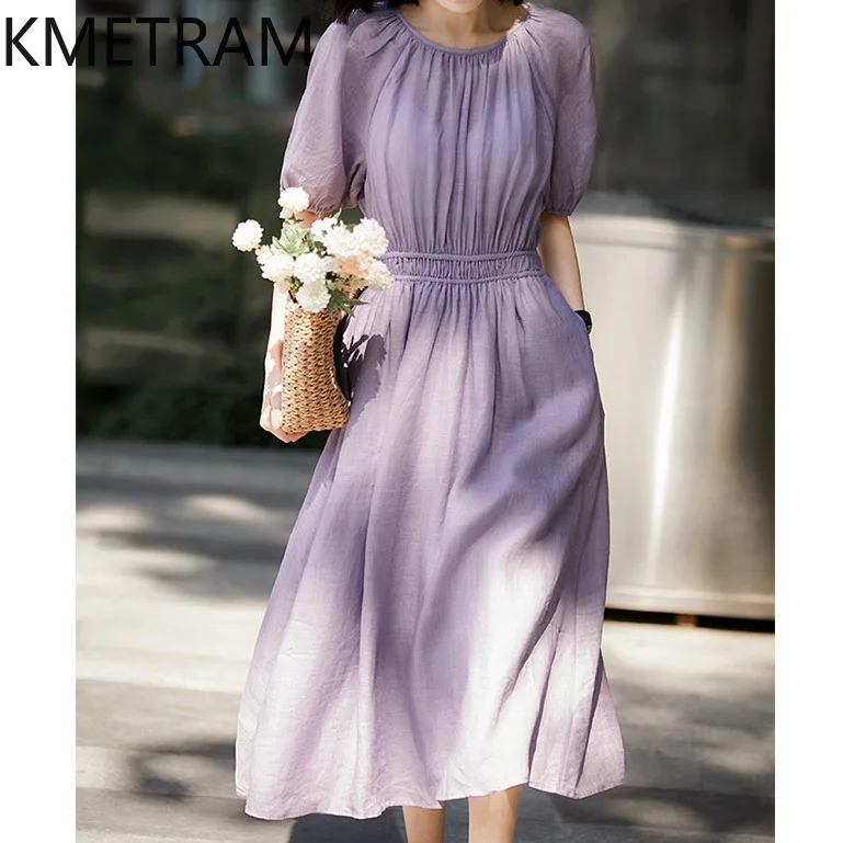 KMETRAM Cotton and Linen Women's Dress Solid Elegant Dresses for Woman Clothing High Quality Summer New in Dresses 2025 New
KMETRAM Cotton and Linen Women's Dress Solid Elegant Dresses for Woman Clothing High Quality Summer New in Dresses 2025 New