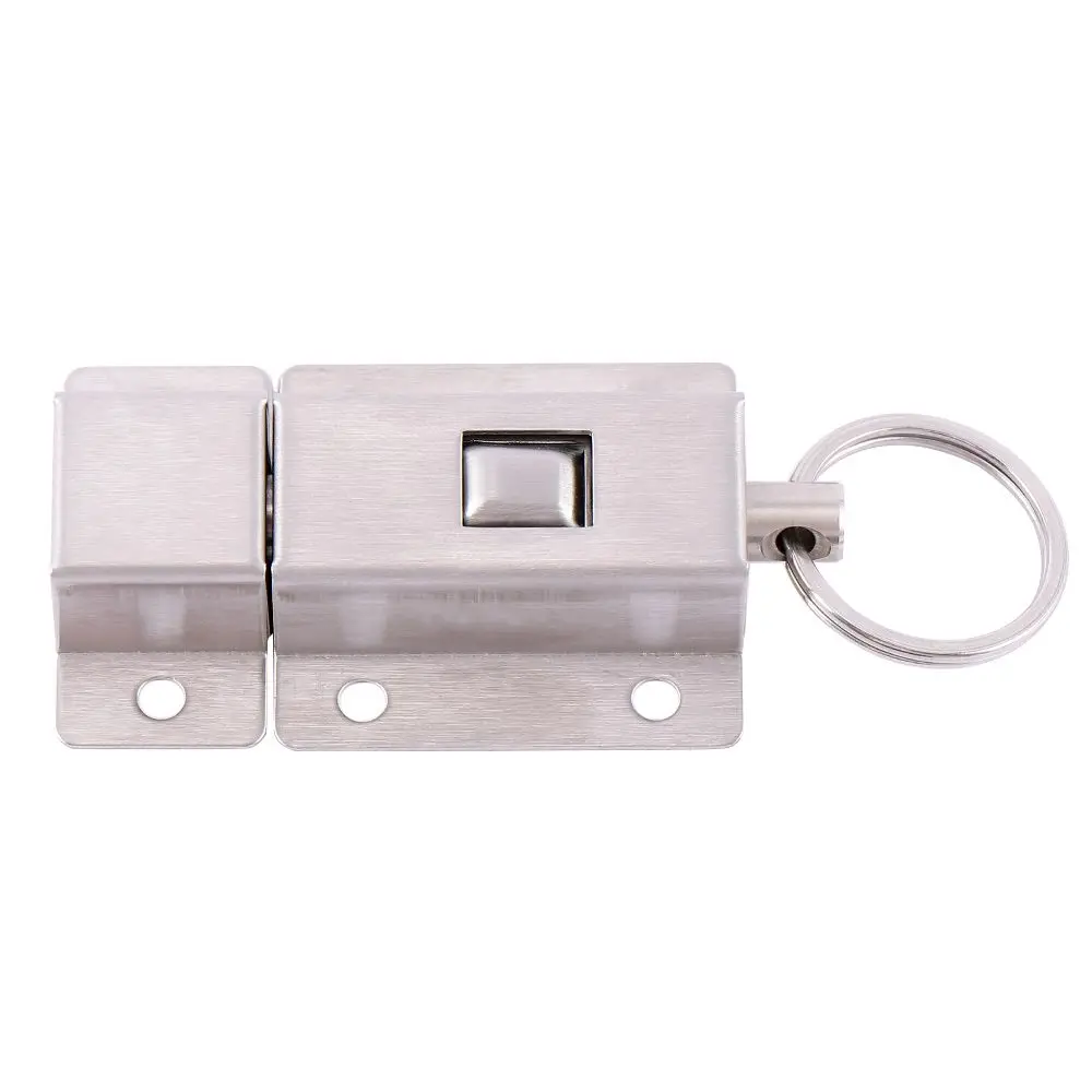 Stainless Steel Durable Slide Lock Door with Button Lock Door Bolts Barrel Bolt Door Hardware
Stainless Steel Durable Slide Lock Door with Button Lock Door Bolts Barrel Bolt Door Hardware